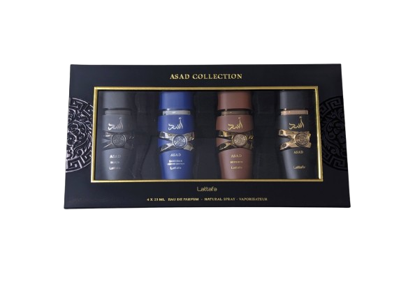 Lattafa Asad Collection Giftset 4 x 25 ml EDP 100ml