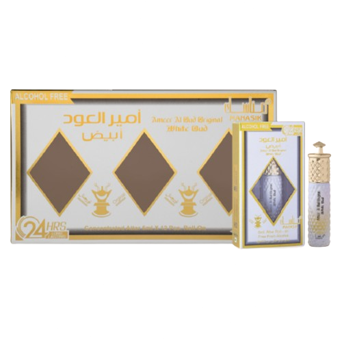 Manasik Ameer White Oud Roll on 6ml Alcohol free
