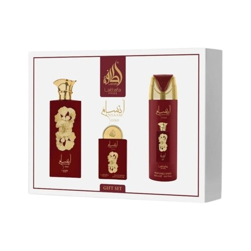Lattafa Ansaam Gold Giftset 4 pcs. 100 ml EDP