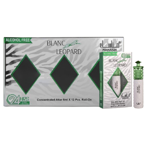Manasik Blanc Leopard Roll on 6 ml Alcohol Free