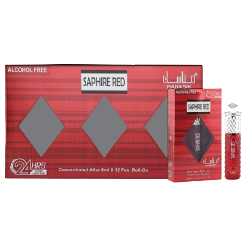 Manasik Saphire Red Roll on 6 ml